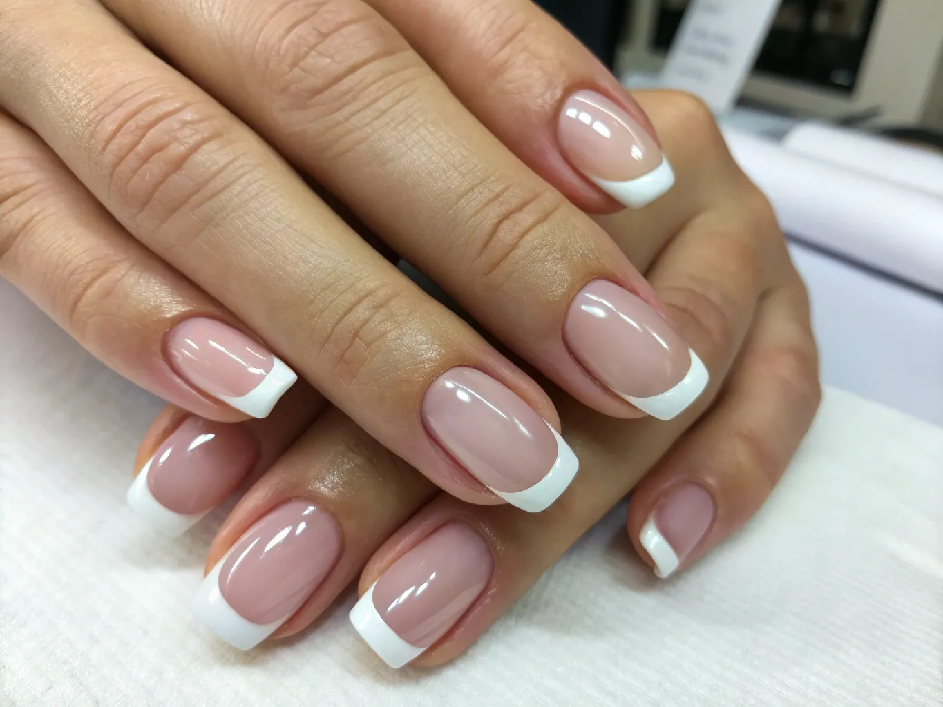 Elegant fransk manicure